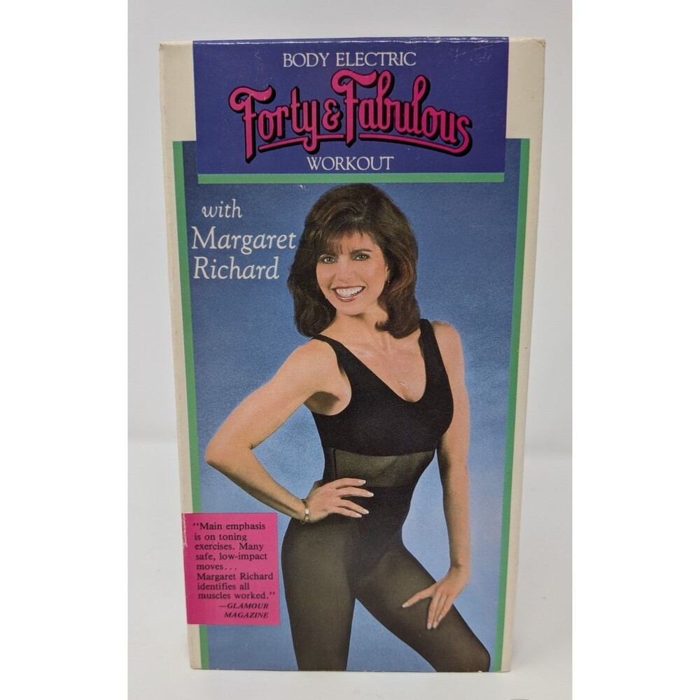 Body Electric Forty & Fabulous Workout Margaret Richard VHS 1992 Fitness